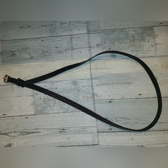 Rue 21 Women's Black w Gold Stud Detail Belt, Size L/XL - Picture 5 of 6